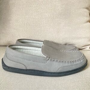 My Slippers Leather Slip On Men’s 11 Loafers Comfort Shoes Brand New Gray